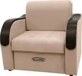 Кресло Сириус Лидер-1 НПБ 105x110 (Eva 33 велюр коричневый) – изображение в каталоге