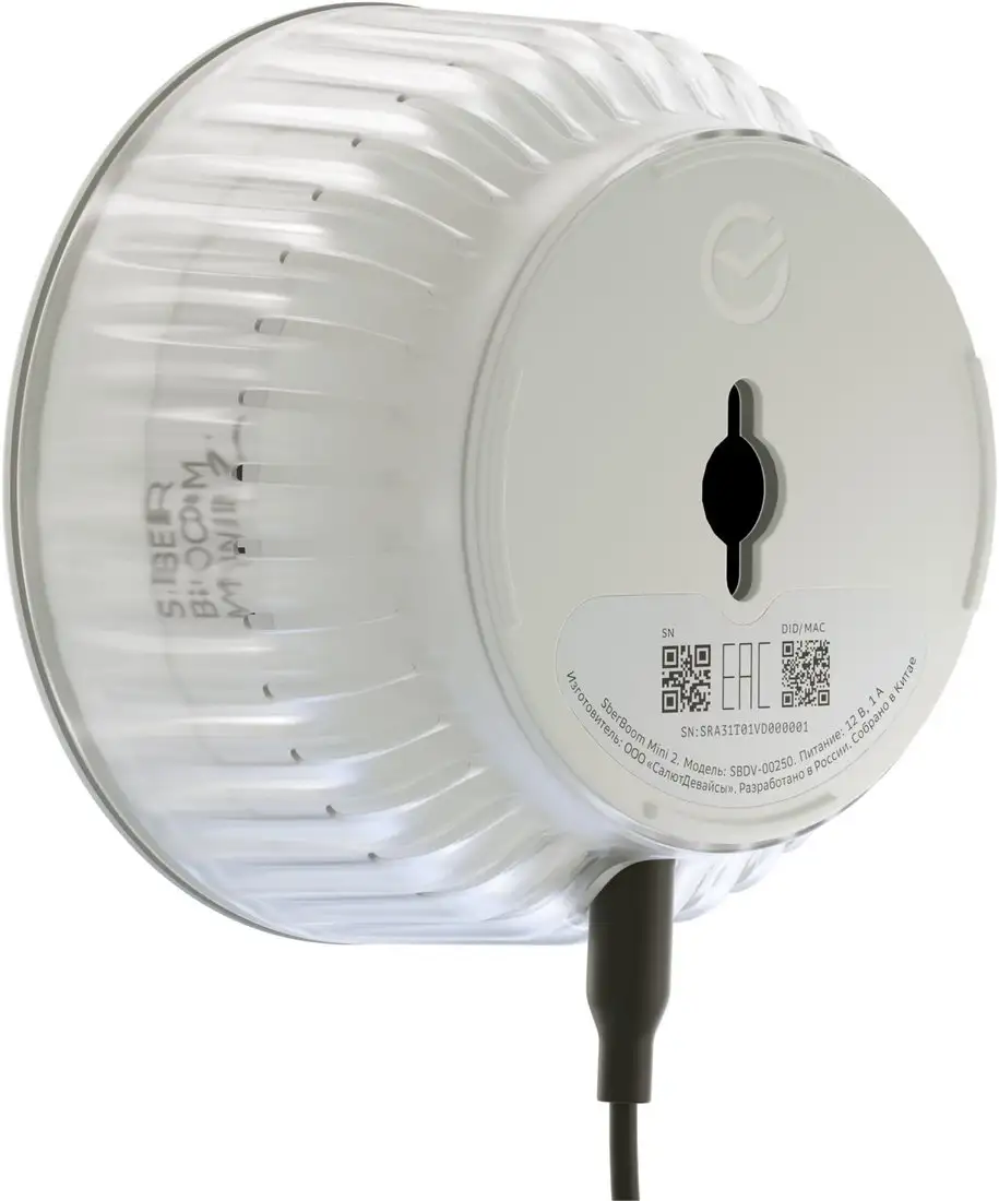 Умная колонка Sber SberBoom Mini 2 (неоновый серый) – фото товара