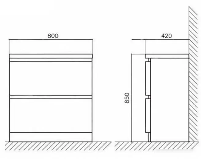 BelBagno Тумба под умывальник Energia BB800FHC/TL – фото товара