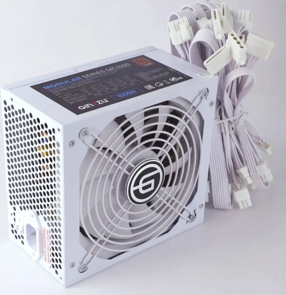 Блок питания Ginzzu MC1000 (белый) – фото товара