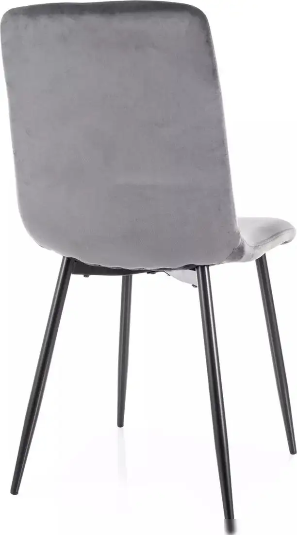 Стул Signal Daren Velvet Bluvel 14 (серый/черный)
