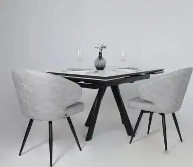 Стул Мамадома ROB-R1 360 (k08 Графит замша Lux/черный) – фото товара
