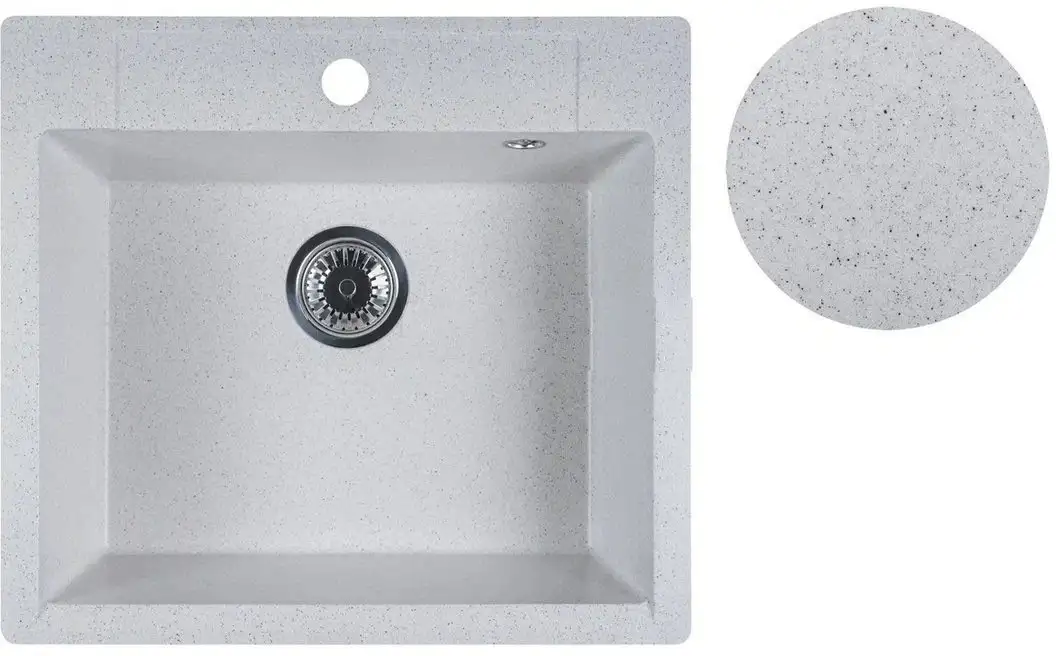 Кухонная мойка Marblan Cubi (серый) - фото товара