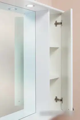 Onika Шкаф с зеркалом Эльбрус 80.02 правый (белый) [208022] – фото товара