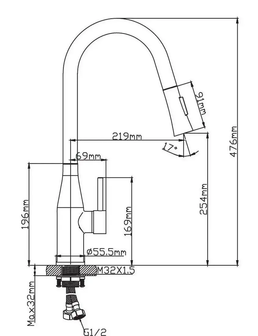 Смеситель Diadonna Д60-0002QH - фото товара