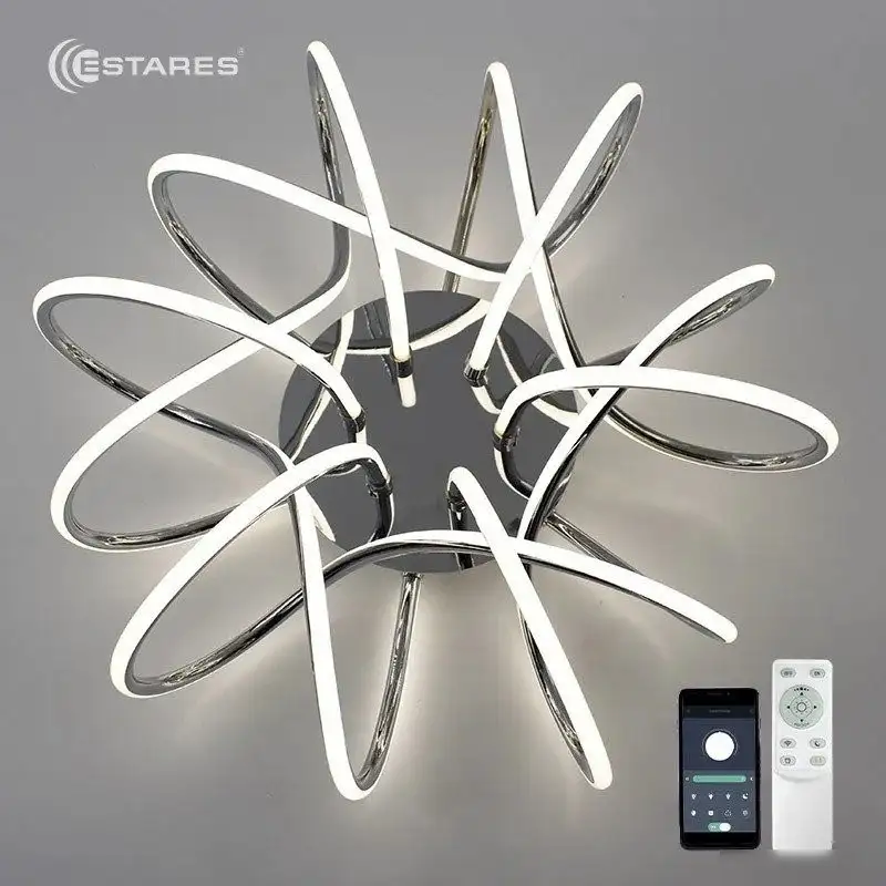 Припотолочная люстра Estares Liana Muse 105W R-APP-560x235-CHROME/WHITE-220-IP20 – фото товара