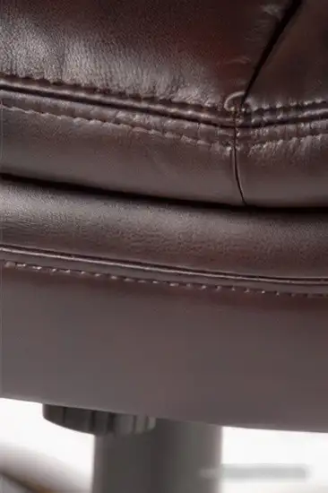 Кресло Norden Medison H-1182-322 (серый/экокожа темно-коричневый) – фото товара