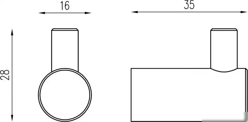 Крючок для ванны Abber Osten 316 AA1851BST (сталь брашированная) – фото товара