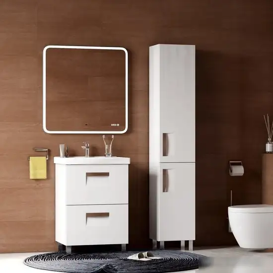 Briz Зеркало Софи 80*80 с подсветкой и часами – фото товара