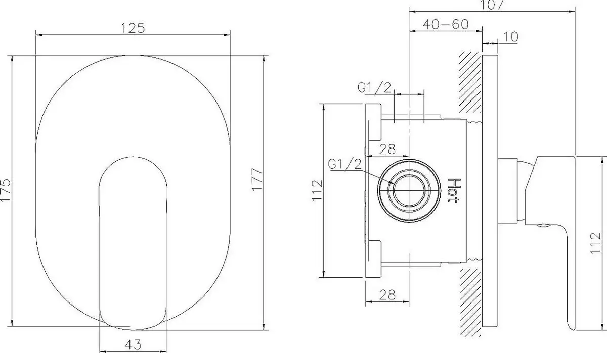 Смеситель Lauter Hidden 21СК157С-521-1 - фото товара
