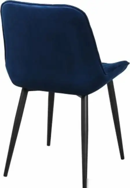 Стул СоюзРегионПоставка Аура каркас Муар черный, велюр (Velluto 25 синий) СРП-032