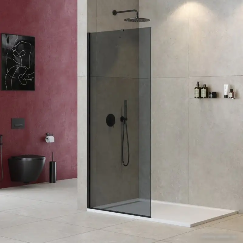 Душевая стенка Cezares LIBERTA-L-1-TB-110-GR-NERO - фото товара