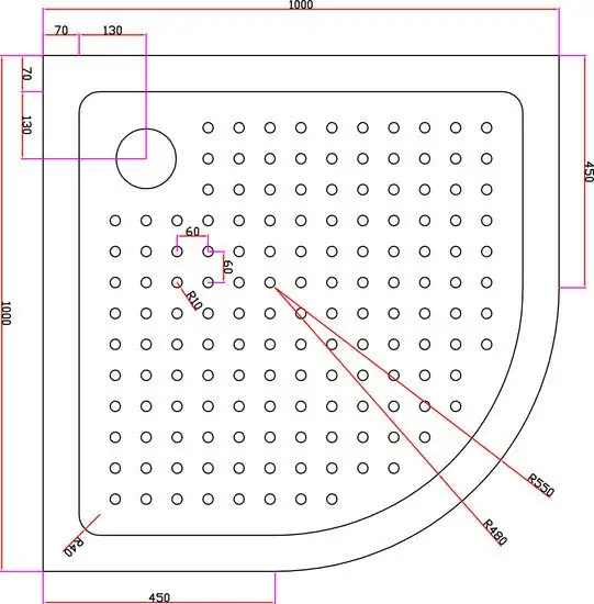 Душевой поддон Cezares TRAY-A-R-100-550-15-W0 - фото товара