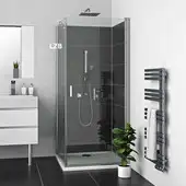 Душевая стенка Roltechnik Lega Lift Line LZB/80 (хром/прозрачное)