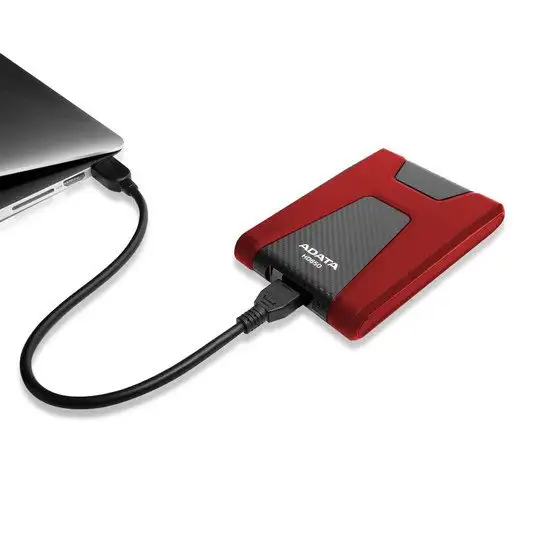 Внешний жесткий диск A-Data DashDrive Durable HD650 2TB (красный) – фото товара