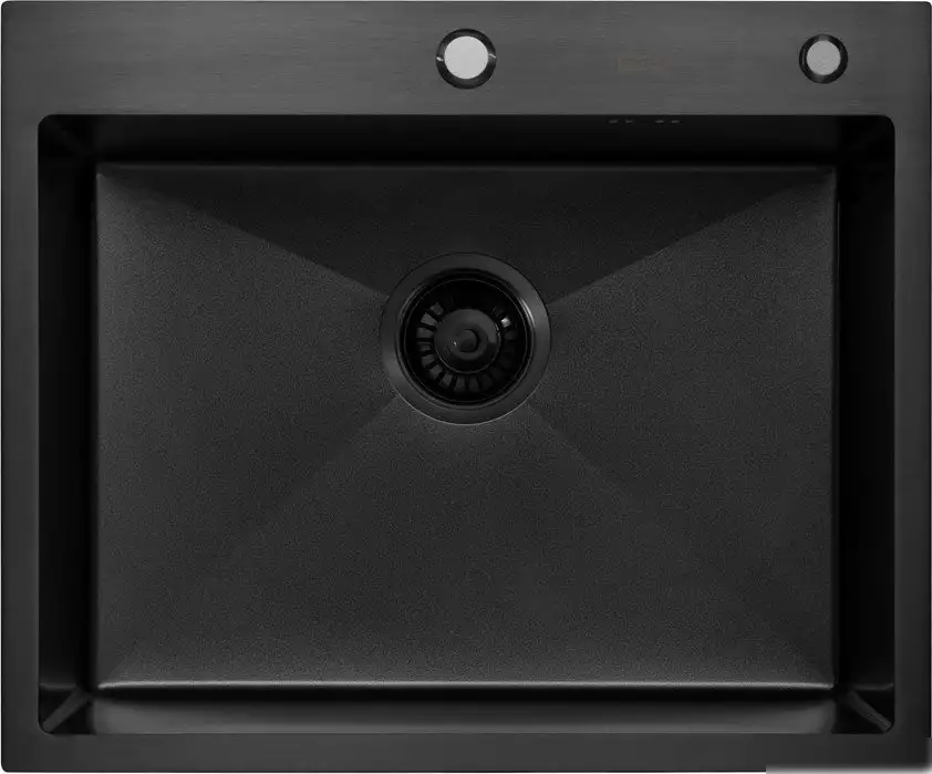 Кухонная мойка ARFEKA Eco AR 600*500 Black PVD Nano Decor Volcanic Rock - фото товара
