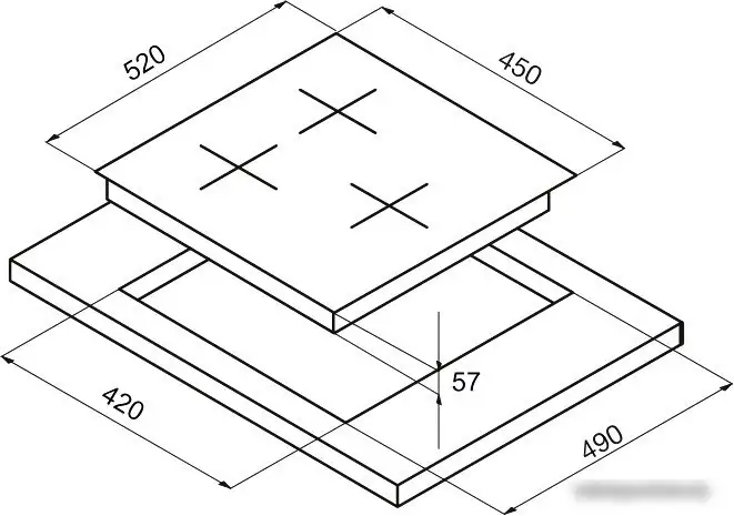 Варочная панель Korting HG 465 CTRN - фото товара