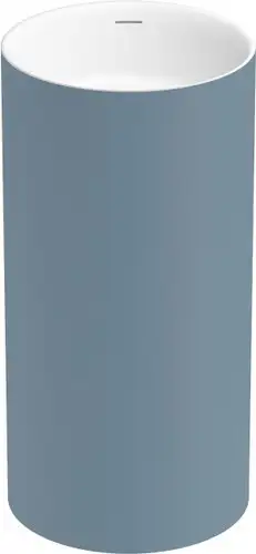 Умывальник Wellsee Chalice Perfection 230621000 (отдельностоящий, без отверстия под смеситель, цвет матовый светло-синий/глянцевый белый) - изображение в каталоге