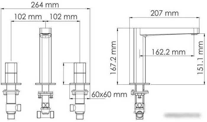 Смеситель Wasserkraft Nuthe 9135 - фото товара