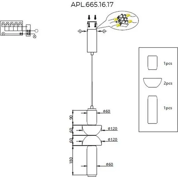 Подвесная люстра Aployt APL.665.16.17 – фото товара