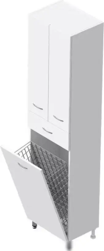 Onika Шкаф-пенал для ванной Модерн 46.17 R с корзиной (404602) – фото товара