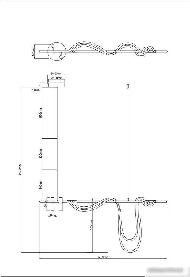 Подвесная люстра Arte Lamp Klimt A2850SP-45BK – фото товара