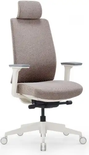 Офисное кресло SitZone CH-K55A-BS (ткань, бежевый, пластик, корпус белый) – изображение в каталоге