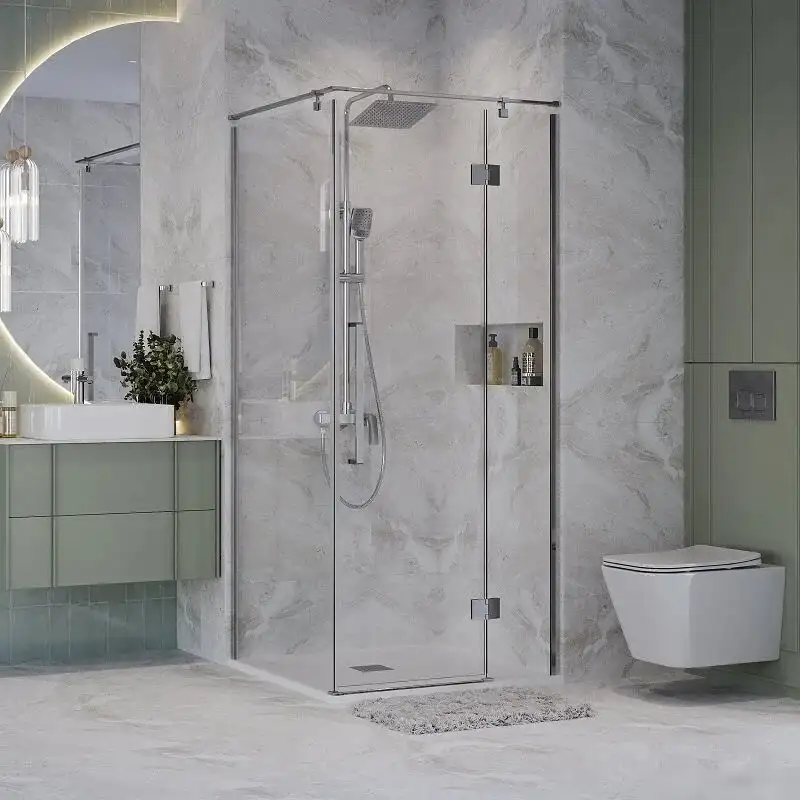 Душевой уголок Niagara NG-6631-34 90x90x195 (хром/прозрачное стекло) - фото товара