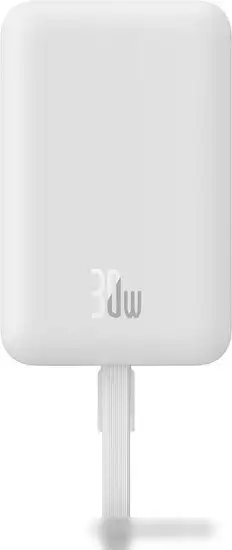 Внешний аккумулятор Baseus Magnetic Fast Charge Power Bank Type-C Edition 30W 10000mAh (белый) – фото товара