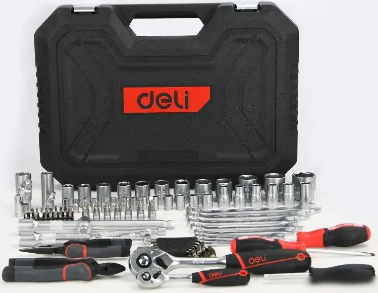 Универсальный набор инструментов Deli EDQ45100 (100 предметов) – фото товара