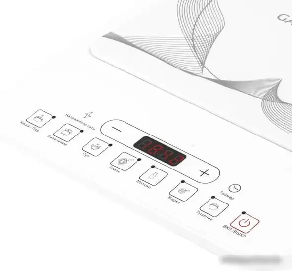 Настольная плита Galaxy GL3060 (белый) - фото товара