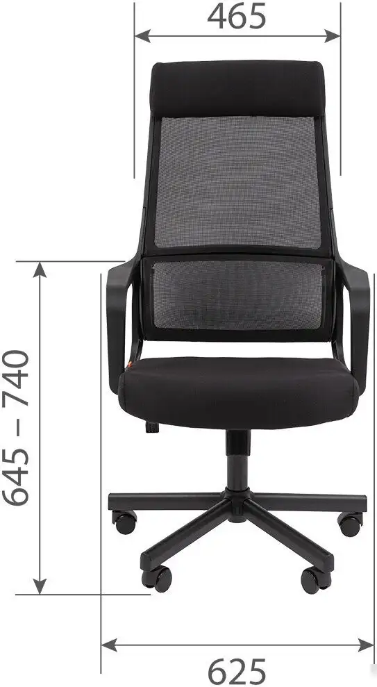 Офисное кресло CHAIRMAN 590 (черный/красный) – фото товара