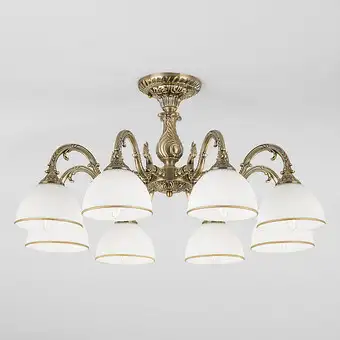 Люстра средней высоты Евросвет Caldera 60106/8 античная бронза – изображение в каталоге