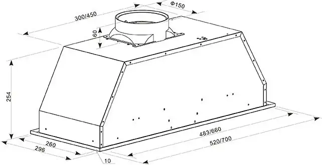 Кухонная вытяжка Oasis UM-52S (A) - фото товара