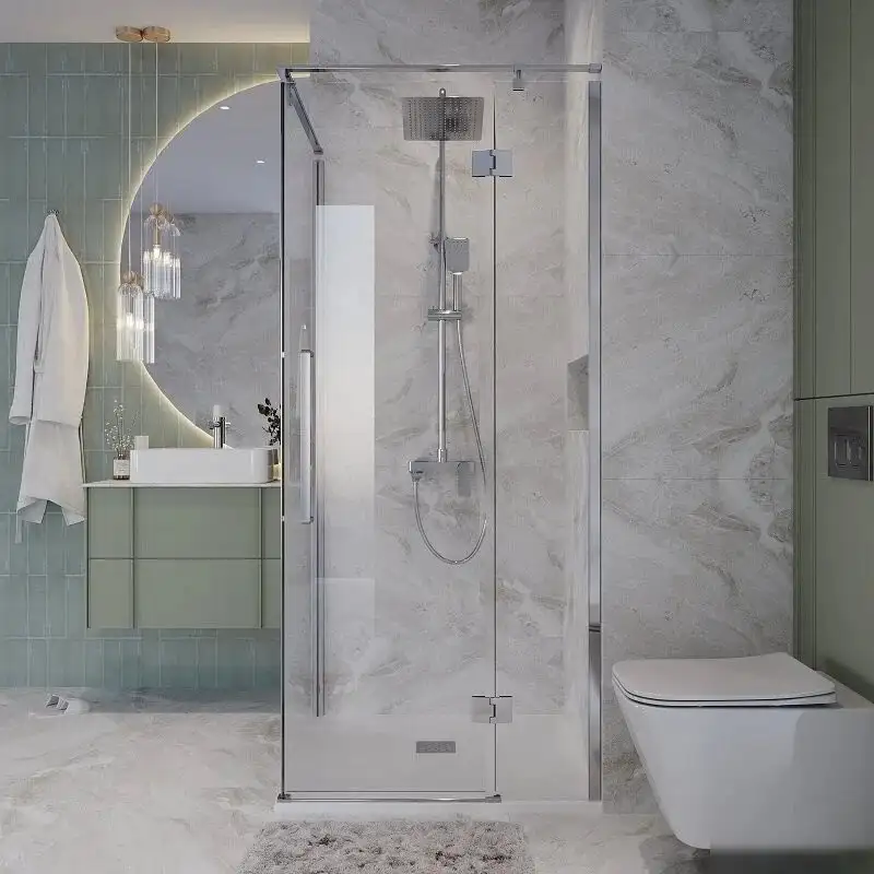 Душевой уголок Niagara NG-6631-34 90x90x195 (хром/прозрачное стекло) - фото товара