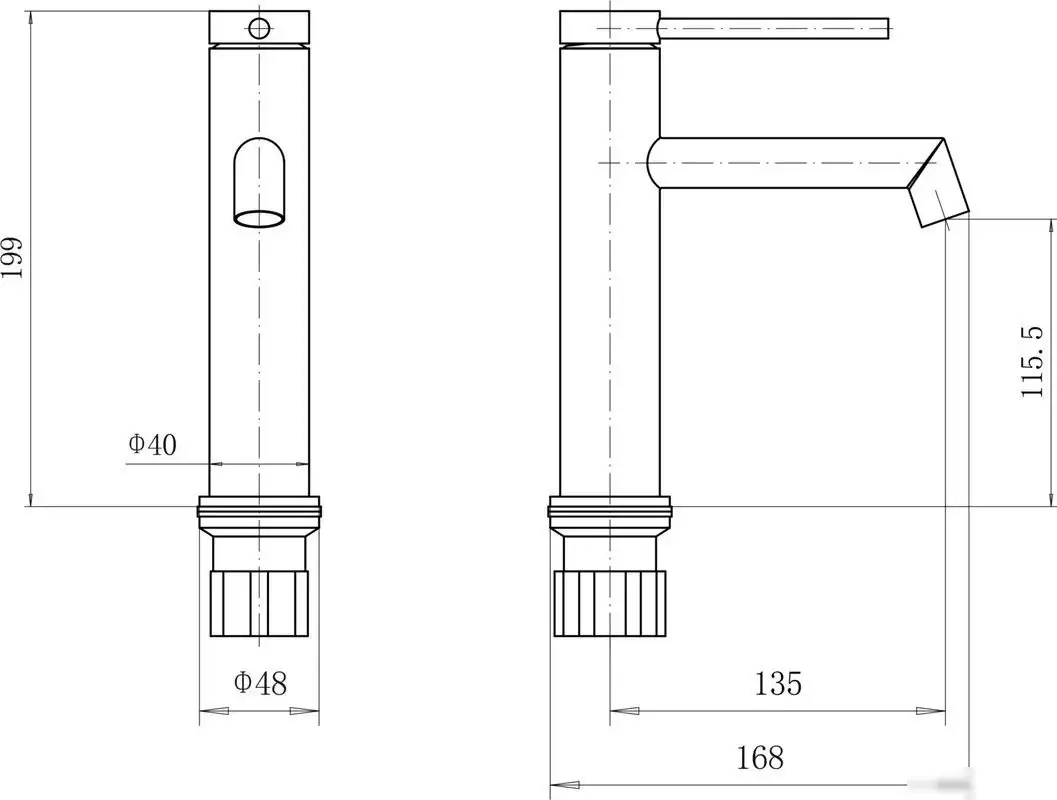 Смеситель Fashun A51133 (сатин) - фото товара