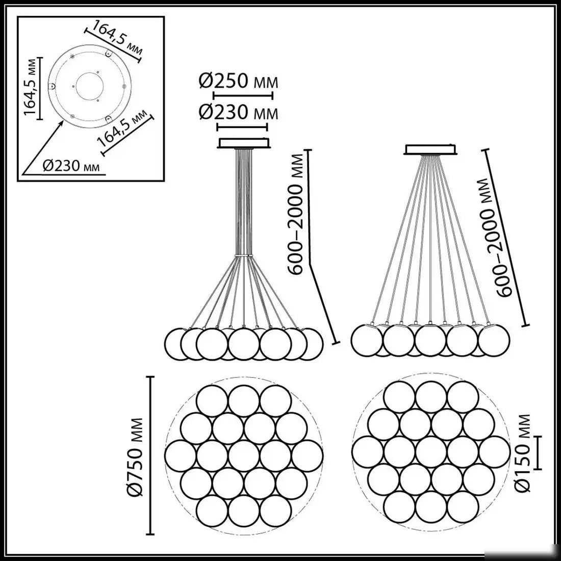Подвесная люстра Odeon Light Magia 7109/19 – фото товара