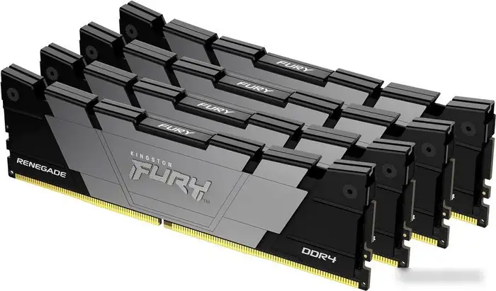 Оперативная память Kingston FURY Renegade 4x16ГБ DDR4 3600 МГц KF436C16RB12K4/64 – изображение в каталоге