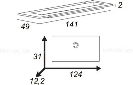 Умывальник Cezares 50265 - фото товара