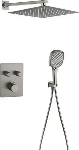 Душевая система Grocenberg GB5040 с термостатом (никель) - изображение в каталоге
