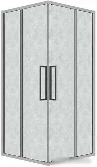 Душевой уголок Grossman Cosmo 80x80x195 300.K33.02.8080.10.02 (хром/шиншилла стекло)