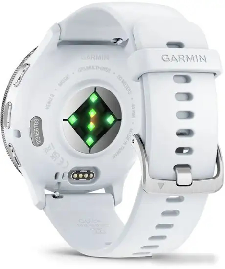 Умные часы Garmin Venu 3 (белый, с силиконовым ремешком) – фото товара