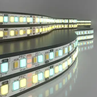 Светодиодная лента Elektrostandard 24V 16W 240Led 2835+2835 IP20 MIX теплый белый/холодный белый a053677 – изображение в каталоге