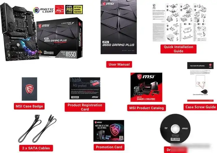 Материнская плата MSI MPG B550 Gaming Plus – фото товара