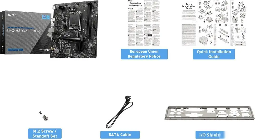 Материнская плата MSI Pro H610M-S DDR4 – фото товара