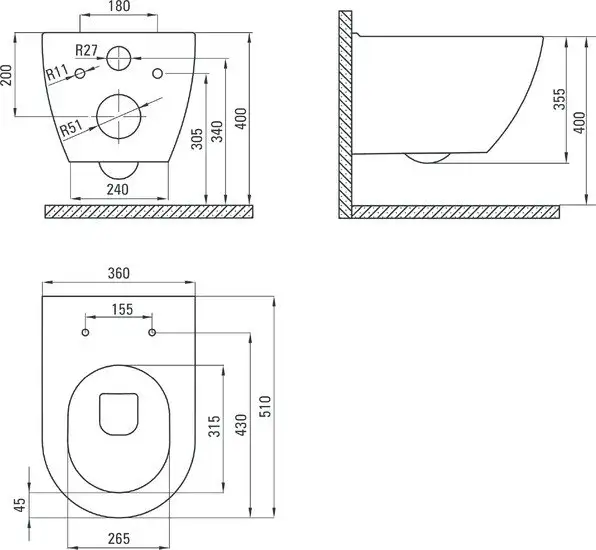 Унитаз Deante Peonia CDE 6ZPW - фото товара