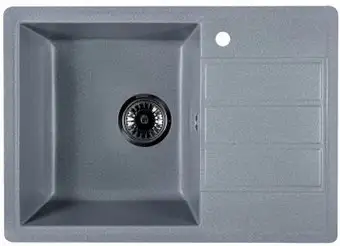 Кухонная мойка Marblan Recta L (серебристый, с сифоном) - изображение в каталоге