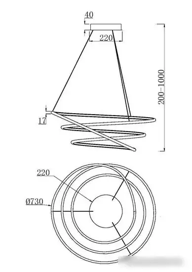 Подвесная люстра Maytoni Nola MOD100PL-L88BSK1 – фото товара