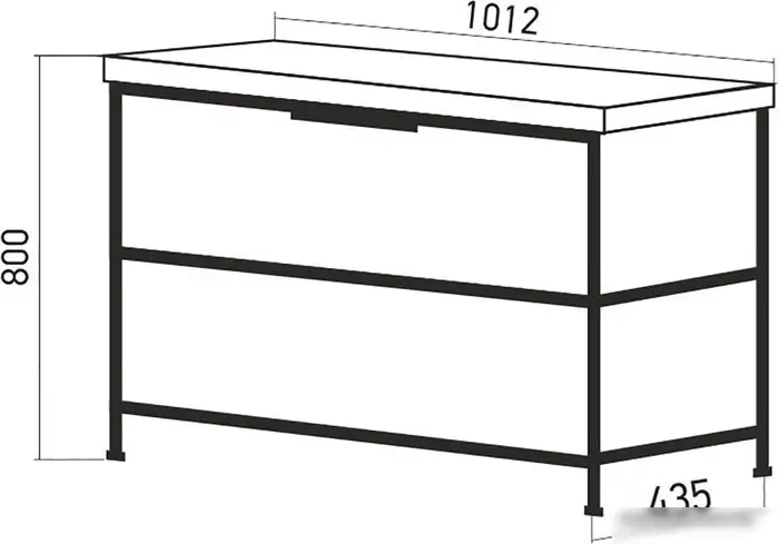 Mixline Тумба под умывальник Бруклин 100 543946 – фото товара