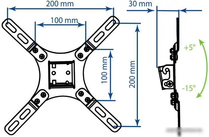 Кронштейн Kromax Vega-8 (черный) – фото товара